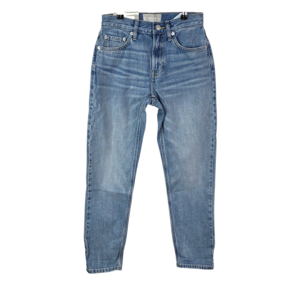 Everlane The Super Soft Relaxed Jean in Weathered Blue, Zip Fly, Slim, Size 24